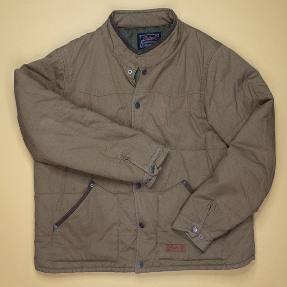 Rafter C Cowboy Brown Canvas Button Up Jacket Men's Size L - Picture 1 of 10